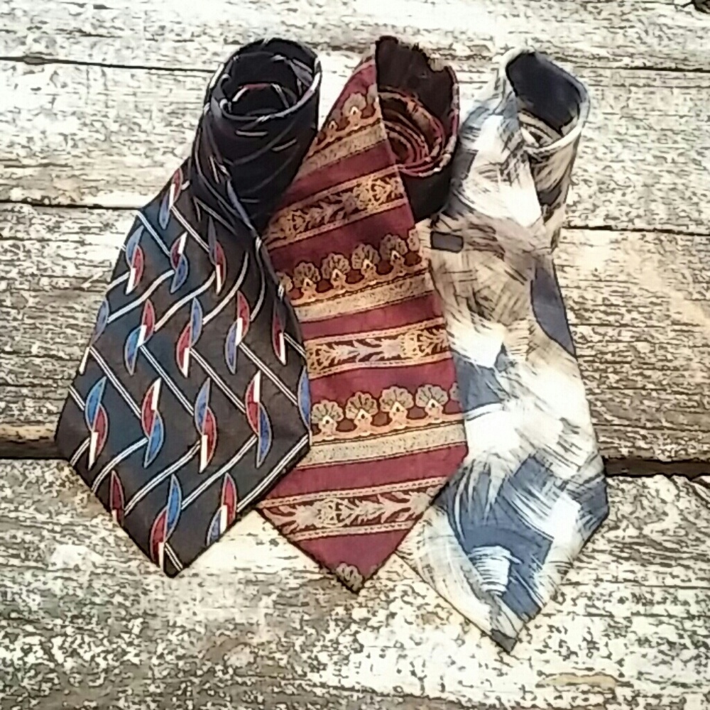 Lot of three Pierre Cardin ties